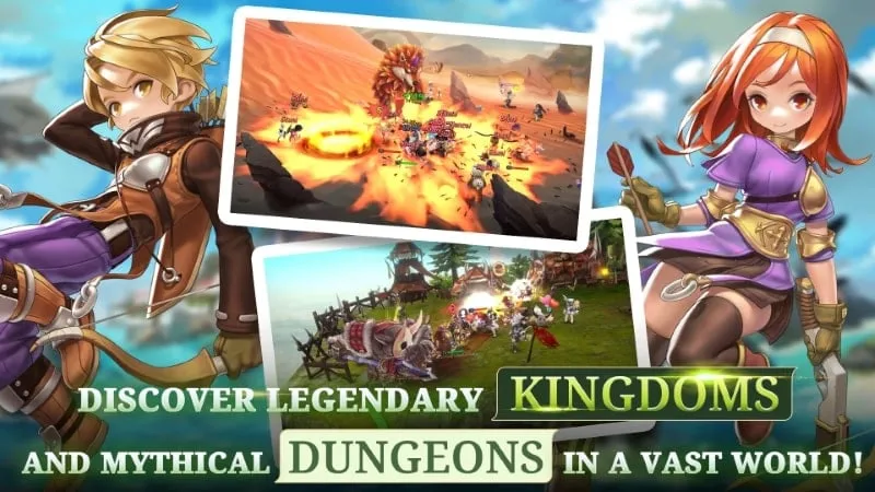 Kustomisasi karakter di Ragnarok Begins MOD APK.