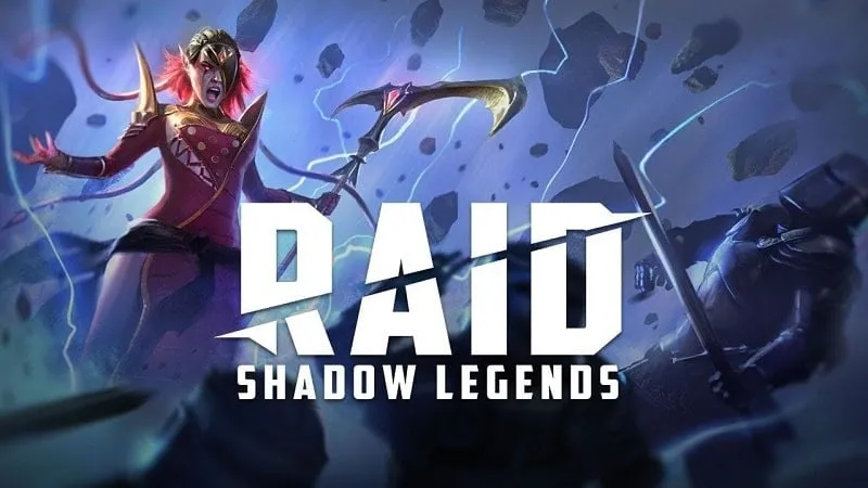 Navigating the main menu in Raid: Shadow Legends.