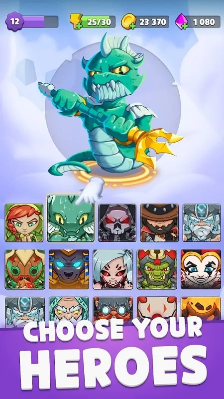 Random Rush gameplay on a mobile device.