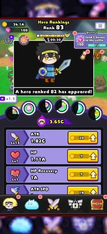 Example of in-game mod menu