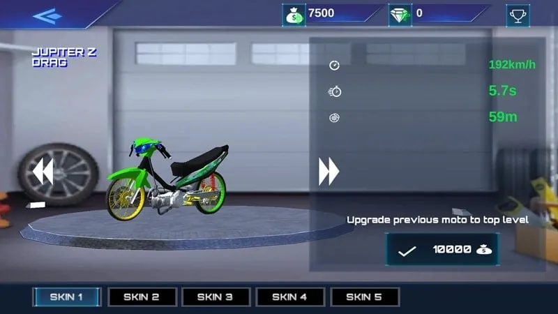 Racing levels in Real Drag Bike Racing mod.