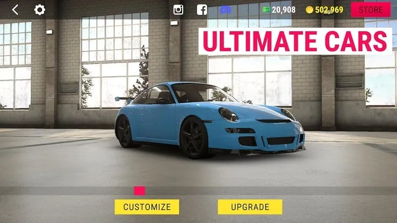 Selecting a car in Real Driving School MOD APK.