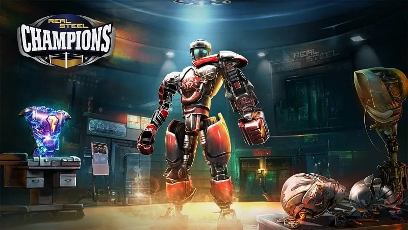 Tangkapan layar gameplay Real Steel Boxing Champions.