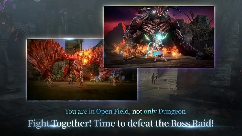 Engaging in intense combat with powerful enemies.