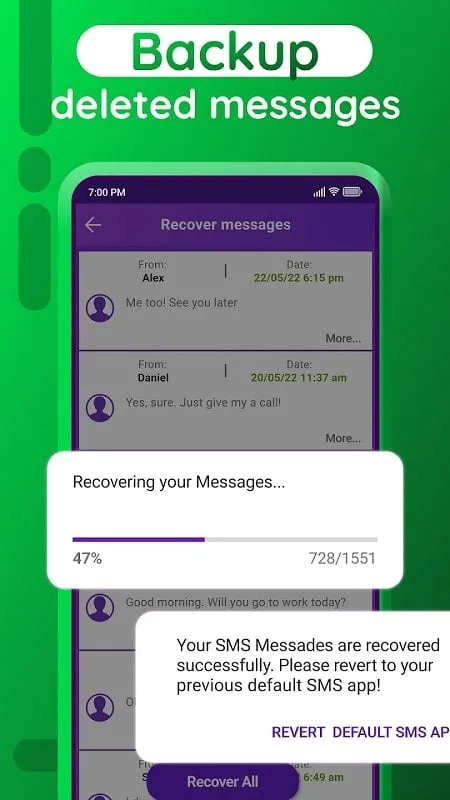 Panduan pemecahan masalah Recover Deleted Messages mod dengan masalah dan solusi umum