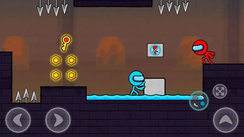 Exploring character customization options in Red and Blue Stickman 2.