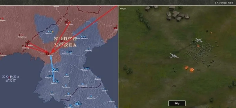 Accessing the in-game store in Red Fire.
