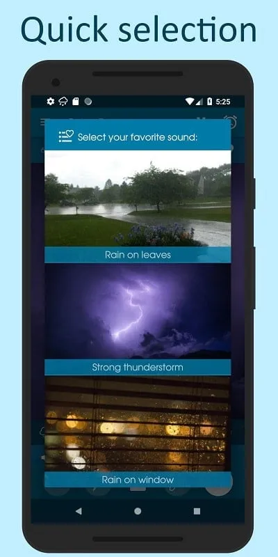 Ảnh chụp màn hình hướng dẫn tải Relax Rain mod apk