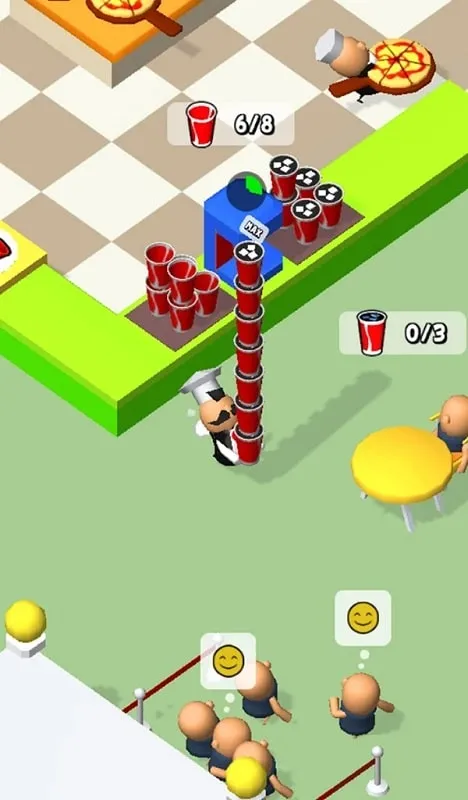 Instalando o arquivo MOD APK do Restaurant Tycoon baixado em um celular Android.