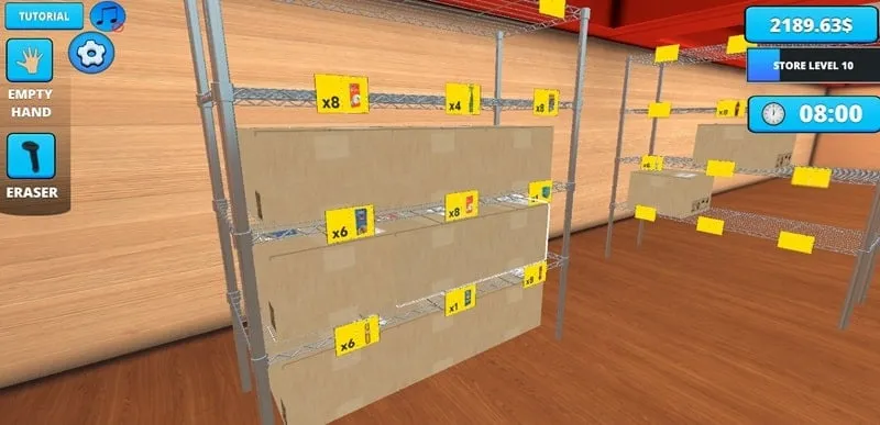 Fitur unlimited money di Retail Store Simulator mod apk