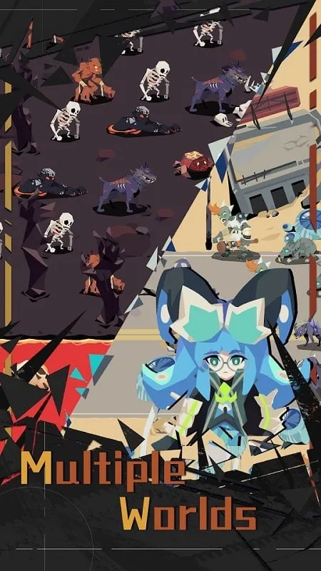 Fighting hordes of enemies in a desolate cityscape.