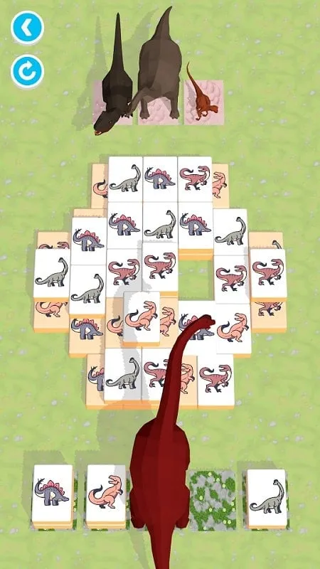 Diferentes tipos de dinosaurios disponibles en Rex mahjong