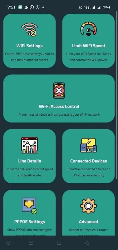 Interfaz de Router Chef mod con opciones de personalización