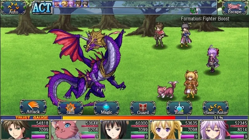 Instalando RPG Asdivine Hearts en un teléfono Android.