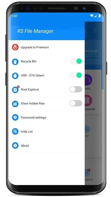 Connecting RS File Manager to network systems