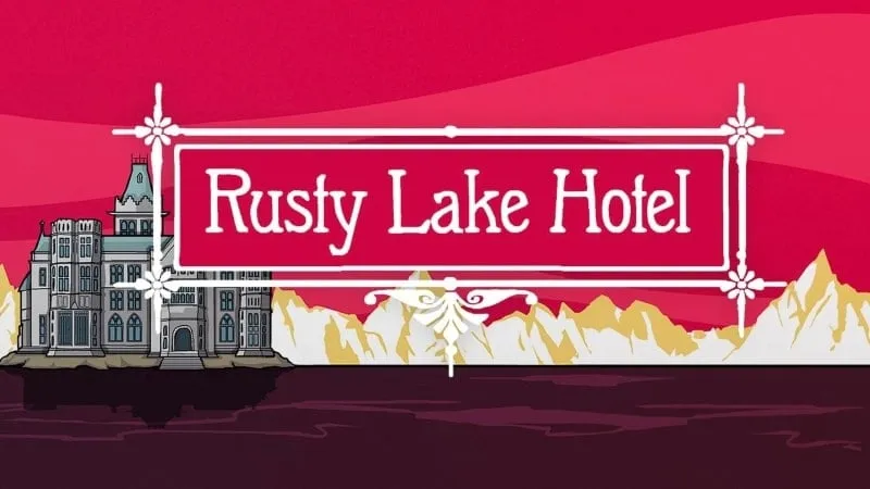 Tampilan awal Rusty Lake Hotel menunjukkan gaya seni unik game.