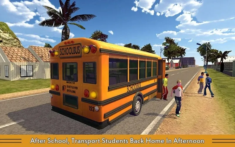 Instalando o School Bus Game Pro MOD APK no Android.