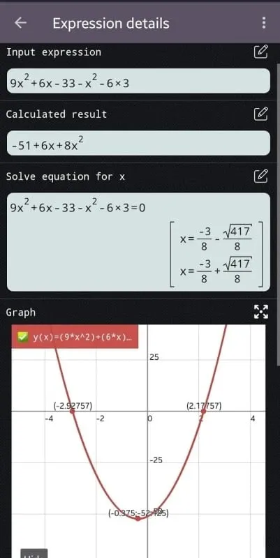 Histórico de cálculo do mod da calculadora científica plus 991