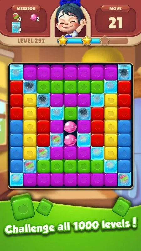 Utilizando la ayuda y los potenciadores del juego Hello Candy Blast.