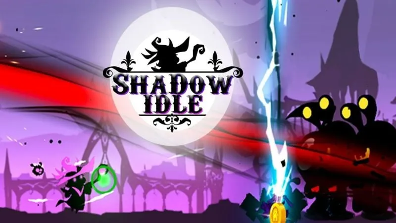 Tela principal do Shadow Idle em gameplay.