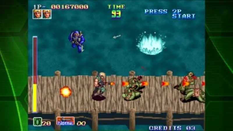 Chọn nhân vật trong SHOCK TROOPERS ACA NEOGEO.