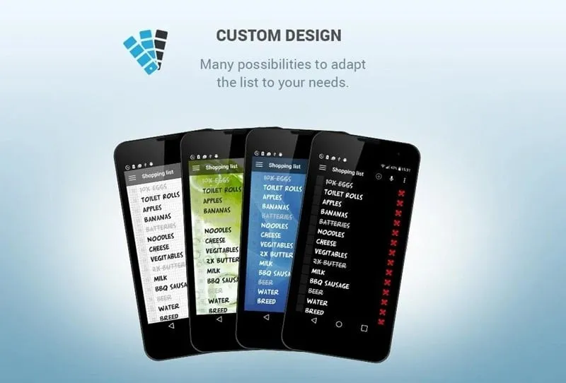 Shopping list voice input barcode scan