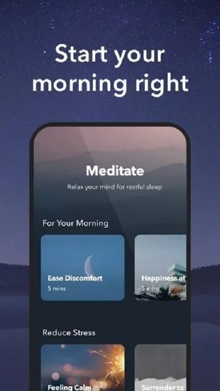 Interface do Simple Habit Meditation Mod durante uma sessão de meditação