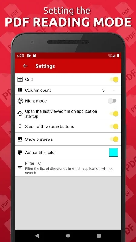 Ứng dụng Simple PDF Reader bản mod apk