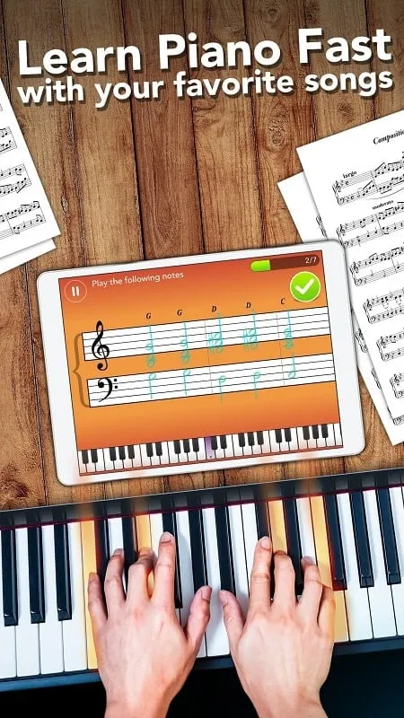 Simply Piano by JoyTunes menampilkan pilihan musik