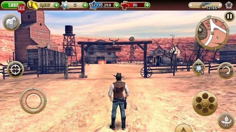 Cara main Six Guns Gang Showdown mod di android