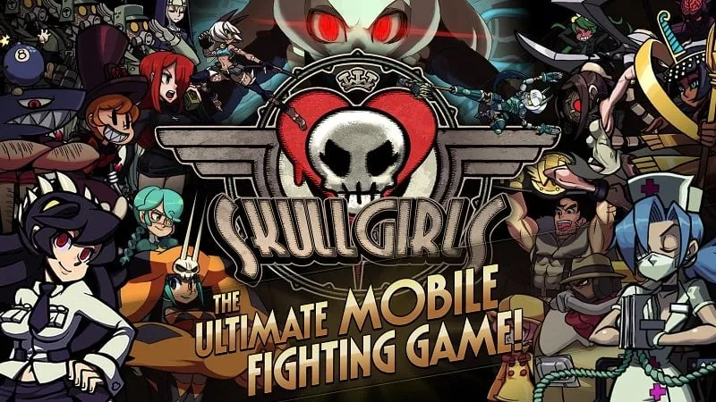 Adegan pertarungan dengan banyak karakter di Skullgirls: Fighting RPG.