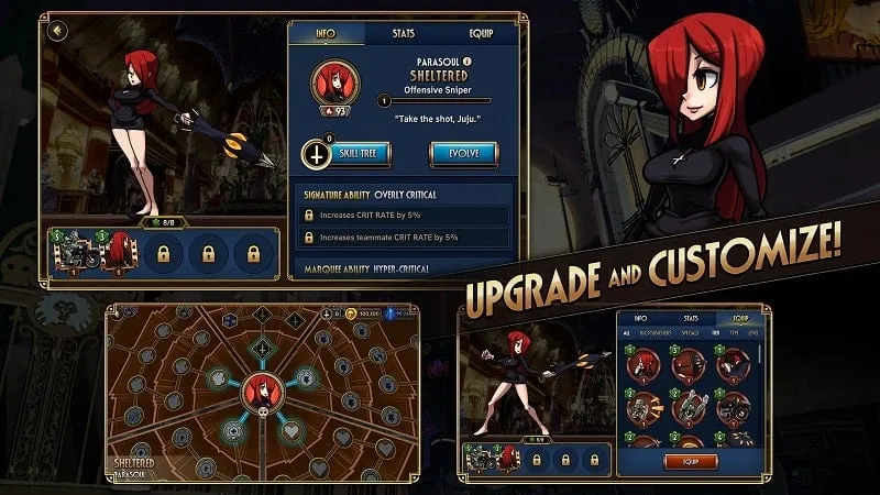 Panduan instalasi Skullgirls: Fighting RPG MOD APK di HP Android.