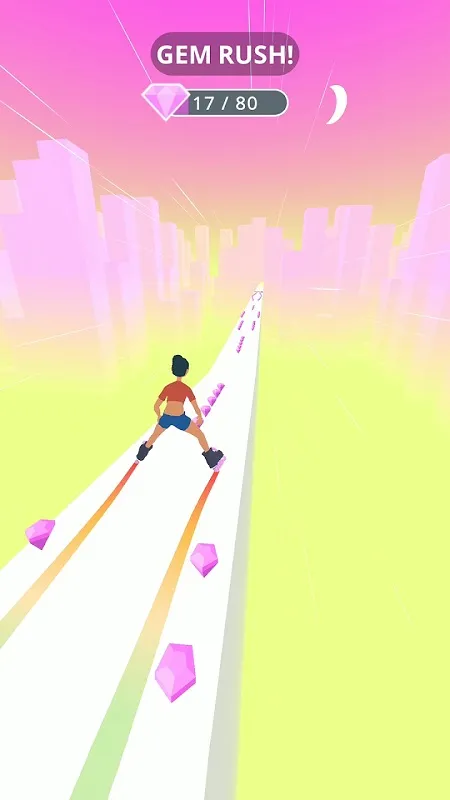 Personalizando patines en Sky Roller MOD APK.