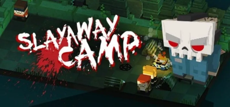 Slayaway Camp initial loading screen on a mobile device.
