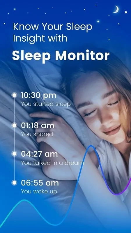 Sleep Monitor mod interface showing premium features