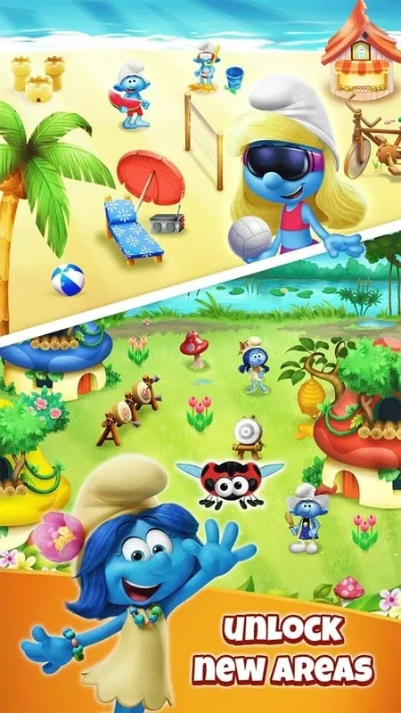 Apk do Smurfs Bubble Shooter com mod