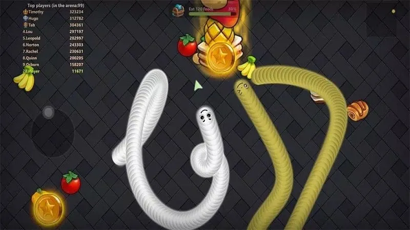 Gameplay of Snake Lite on an Android phone.