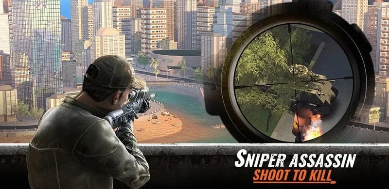 Sniper 3D Assassin MOD APK - Tangkapan Layar Gameplay