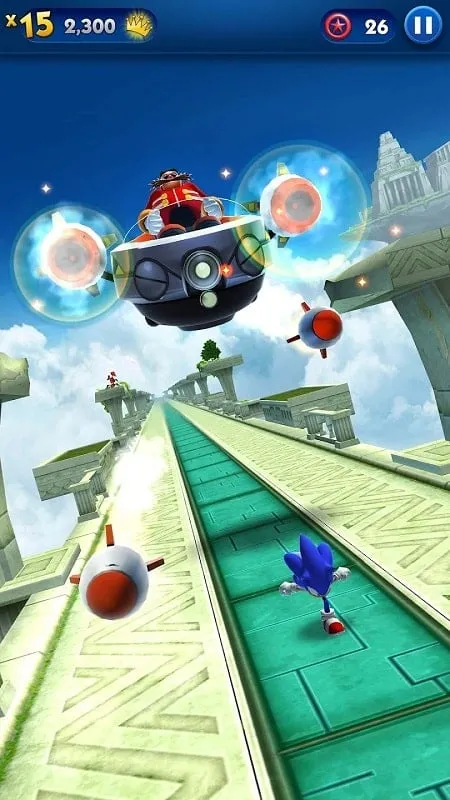 Captura de pantalla de Sonic Prime Dash mostrando los diversos entornos y personajes del juego.