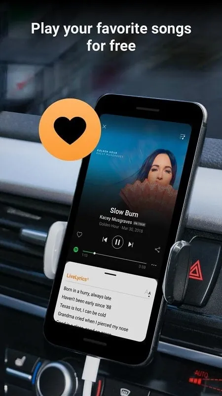 SoundHound mod menampilkan informasi lagu