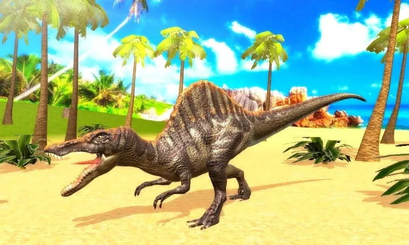 Spinosaurus Simulator MOD APK - Dinero ilimitado y menú MOD