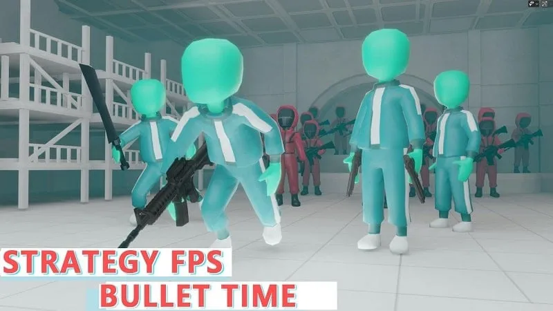 Squid FPS gameplay with unlimited money.
