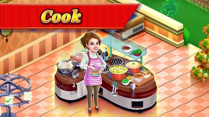 Tampilan antarmuka memasak di game Star Chef dengan bahan-bahan yang sudah terbuka.