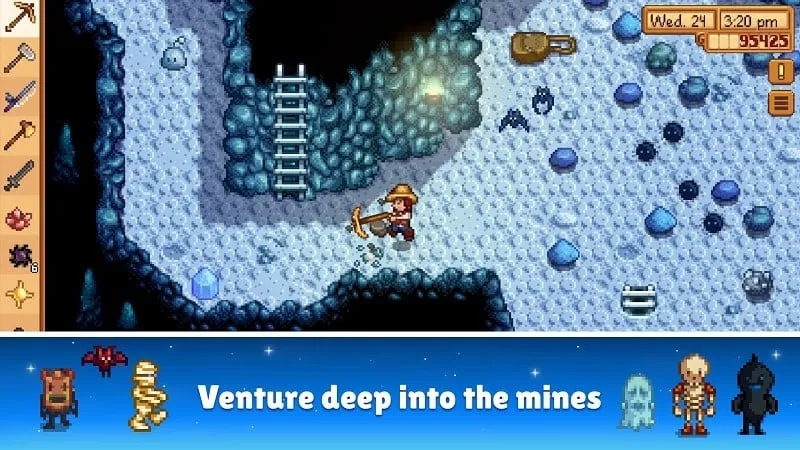 Screenshot of Stardew Valley gameplay showing the in-game shop interface.