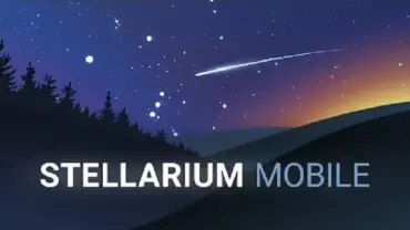 Stellarium Mobile PLUS mod interface showing premium features