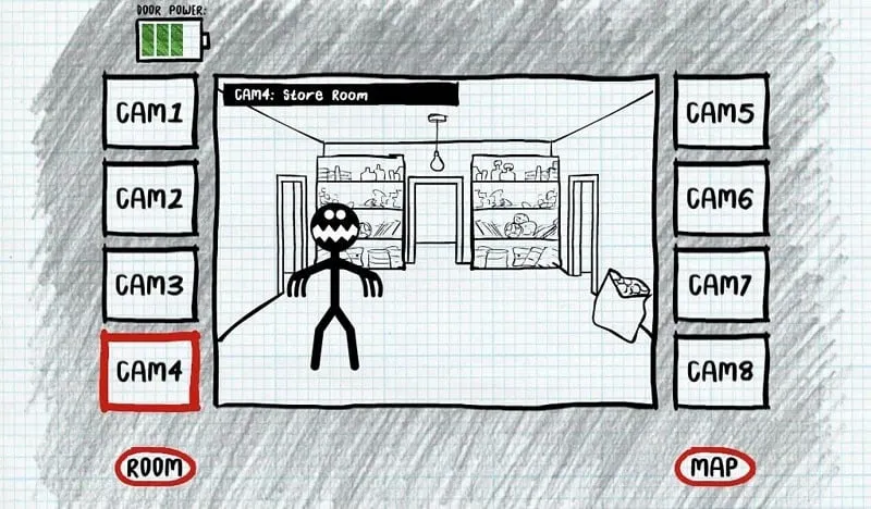 Proses instalasi Stickman Five Nights Survival MOD APK di HP Android.