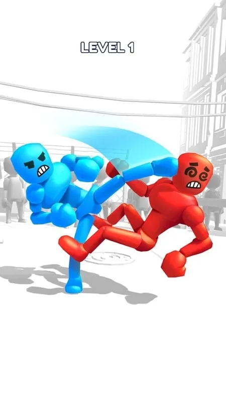 Hình ảnh trong game Stickman Ragdoll Fighter MOD APK