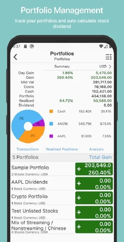 Tracking diverse commodities and currencies in Stock Master MOD APK