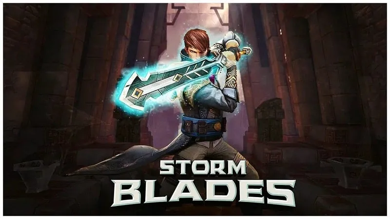 Stormblades gameplay on a mobile device.
