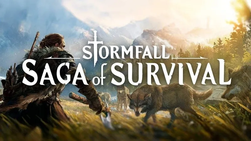 Captura de pantalla del juego Stormfall Saga of Survival mostrando el entorno del juego.